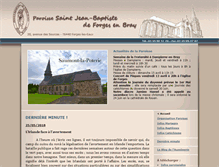 Tablet Screenshot of paroisseforgesleseaux.net